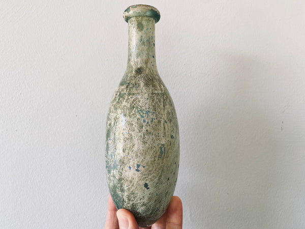 Antique 19th Century Glass Shipwreck Torpedo Bottle - Source Vintage