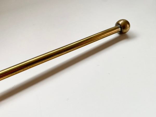 Antique Victorian Treen & Brass Medical Doctors Reflex Hammer c.1880 - Source Vintage