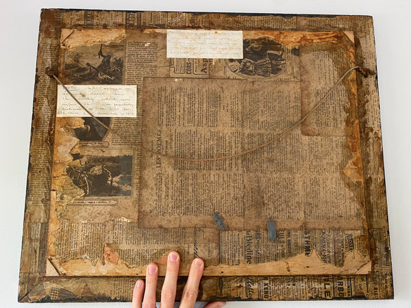 Rare Antique WW1 Framed Crash Debris From 1st Zeppelin Shot Down On British Soil Cuffley - Source Vintage