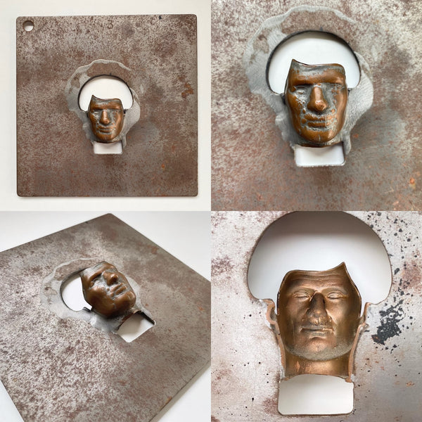 Unusual Rare Vintage Action Figure Factory Face Mold c.1960’s - Source Vintage
