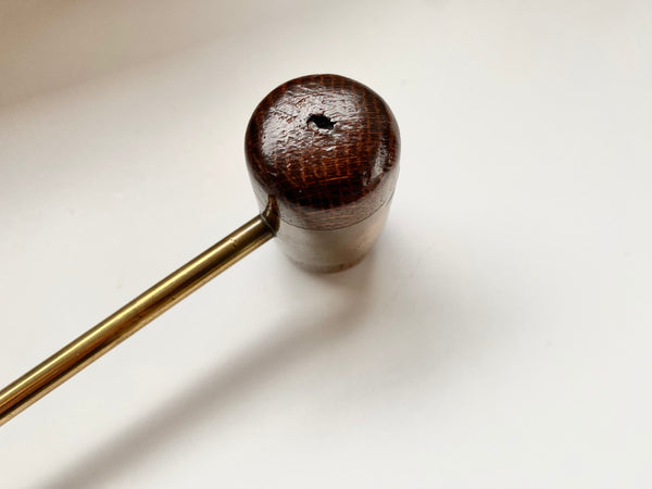 Antique Victorian Treen & Brass Medical Doctors Reflex Hammer c.1880 - Source Vintage