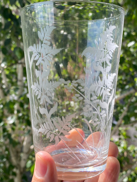 Antique Victorian Macabre ‘His Last Drop’ Hanging Glass Tumbler - Source Vintage