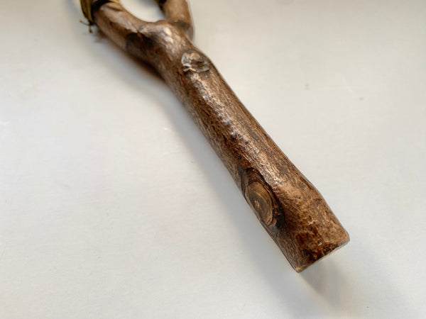 Vintage Folk Art Estate Made Childs Slingshot Toy Handle - Source Vintage