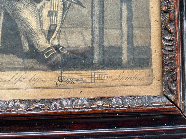 Rare Pair Original Antique 18th Century Drawings By Notable Early Slave Abolitionist ‘Granville Sharp’ - Source Vintage