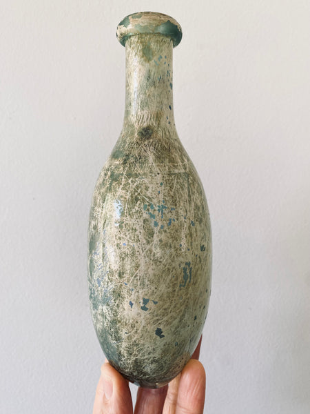 Antique 19th Century Glass Shipwreck Torpedo Bottle - Source Vintage