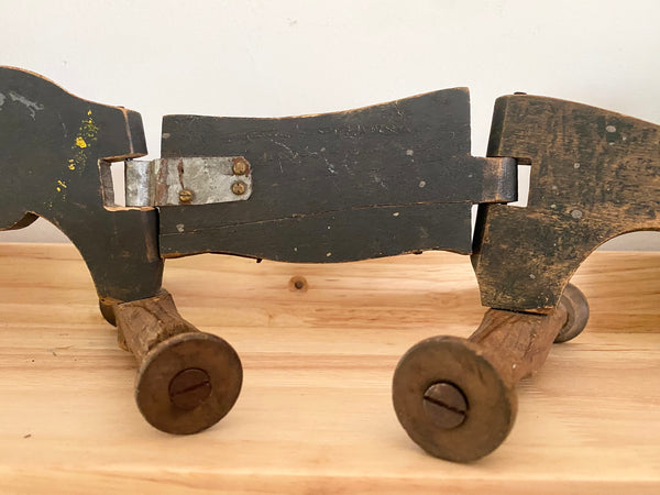 Folk Art Shed Made Toy Dachshund c.1930’s - Source Vintage