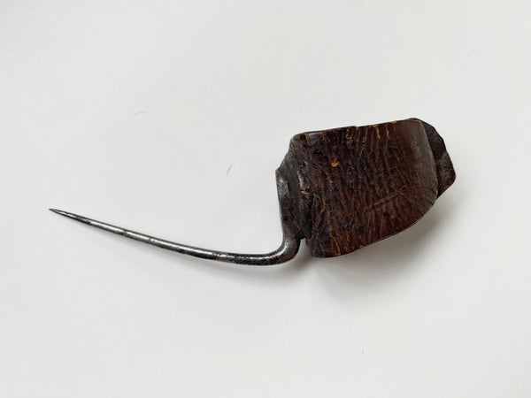 Curious Collection Of Late 19th - Early 20th Century Falconry Hoods & Cock Fighting Spur - Source Vintage