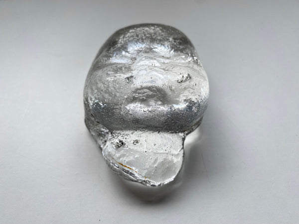 *RESERVED FOR ANDY* Curious Early 1900s End Of Day Glass Baby Face Death Mask - Source Vintage