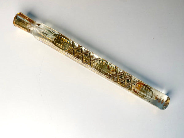 Rare Antique Victorian Glass Lachrymatory Bottle / Tear Catcher Mourning 1893 World’s Columbian Exposition Chicago - Source Vintage