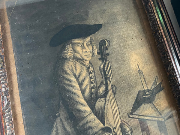 Rare Pair Original Antique 18th Century Drawings By Notable Early Slave Abolitionist ‘Granville Sharp’ - Source Vintage