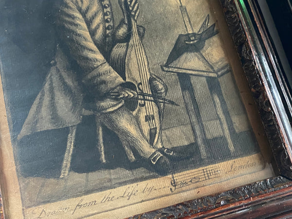 Rare Pair Original Antique 18th Century Drawings By Notable Early Slave Abolitionist ‘Granville Sharp’ - Source Vintage