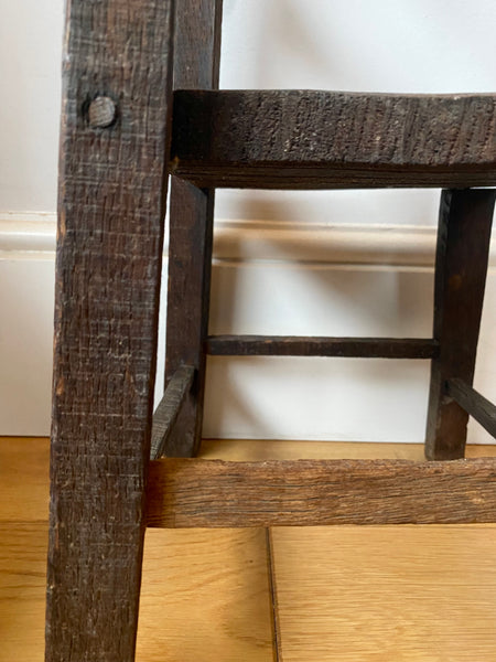 Antique Early 20th Century Folk Art Miniature Pet Chair - Source Vintage