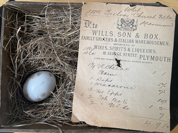 A Charming 19th Century Egg Box With A Surprise Inside - Source Vintage
