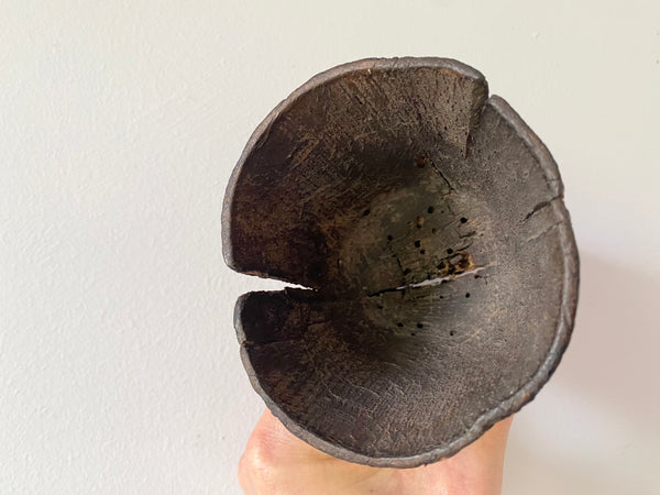 *RESERVED* Astonishing Ancient Treen Possibly Lámhóg Beaker - Source Vintage