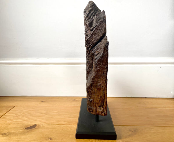 Rare 12th Century Timber Fragment From The Old Templar Manor Herdewyke - Source Vintage