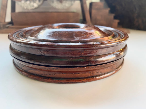 Rare Antique 19th Century Table Snuff Box Made From The Stern Of The Victoria & Albert Paddle Steamer - Source Vintage