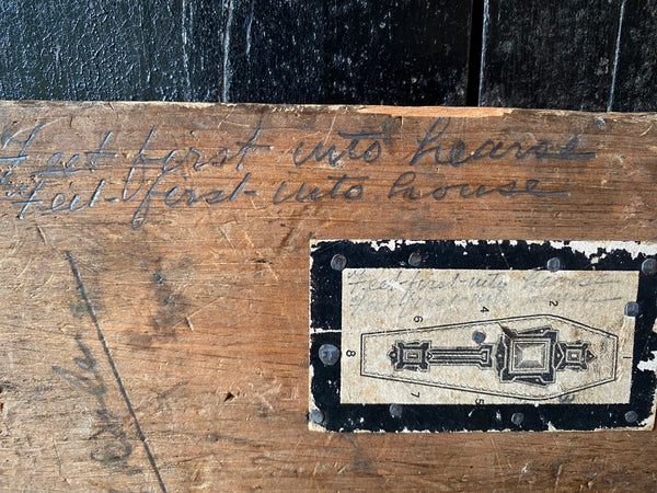 Rare Antique 19th Century Coffin Maker’s Sizing And Design Reference Template Board