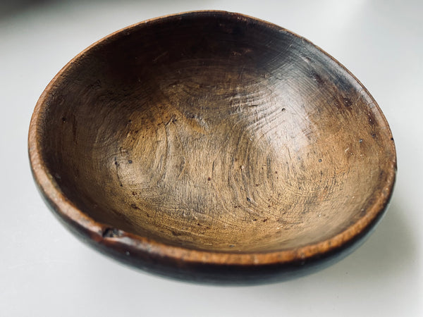 Rare Antique Ripon Workhouse Child’s Sycamore Pauper’s Bowl c.18th-19th Century