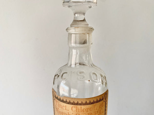 **RESERVED** Poison Bottle With Original Label From Goodalls Chemist Leeds - Source Vintage