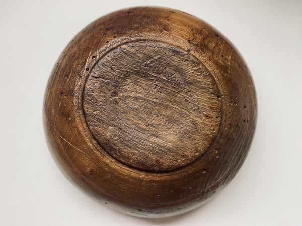 Rare Antique Ripon Workhouse Child’s Sycamore Pauper’s Bowl c.18th-19th Century
