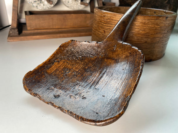 Early George IV Treen Grain Measure & Scoop With Link To The ‘Swing Riots’ Of 1843 With Provenance - Source Vintage