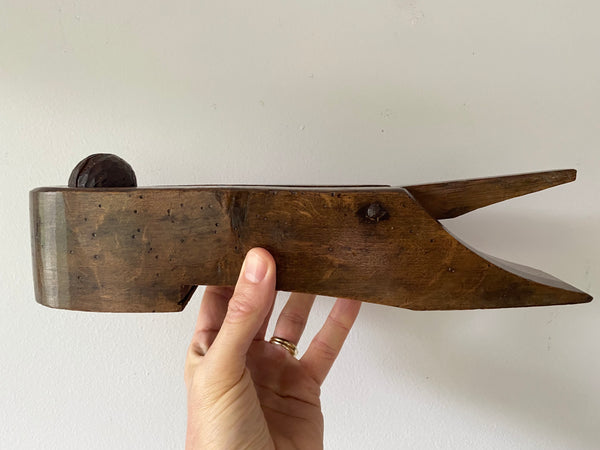 Rare Late 18th Century Treen Trap & Ball For The Ancient Pub Game ‘Bat & Trap’ - Source Vintage