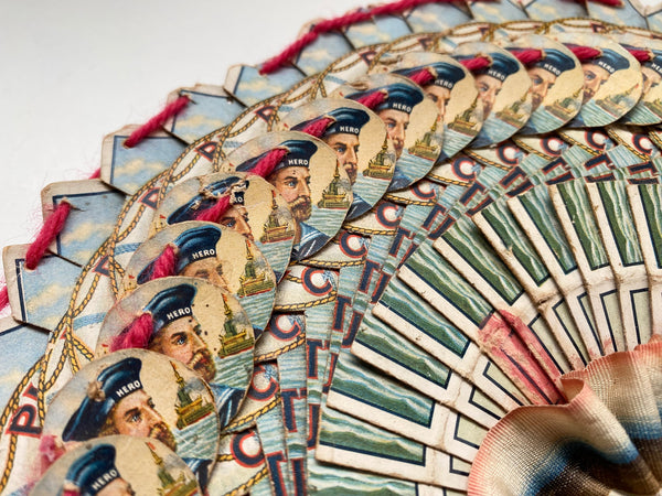 World War 1 POW Folk Art Made From Cigarette Packets + Handwritten Provenance To The Back - Source Vintage
