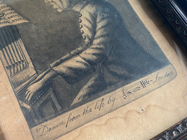 Rare Pair Original Antique 18th Century Drawings By Notable Early Slave Abolitionist ‘Granville Sharp’ - Source Vintage