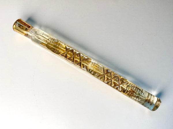 Rare Antique Victorian Glass Lachrymatory Bottle / Tear Catcher Mourning 1893 World’s Columbian Exposition Chicago - Source Vintage