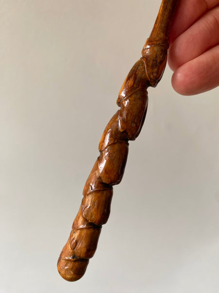 Very Rare Early 19th Century Hazel Wood Wand