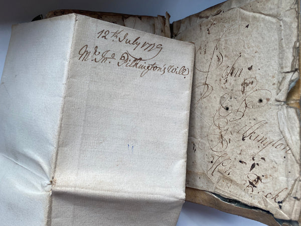 Very Interesting Antique Early 18th Century Ledger With A Dark Past - Source Vintage