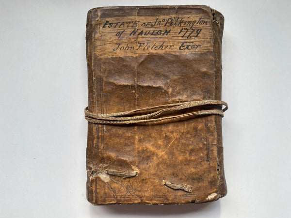 Very Interesting Antique Early 18th Century Ledger With A Dark Past - Source Vintage