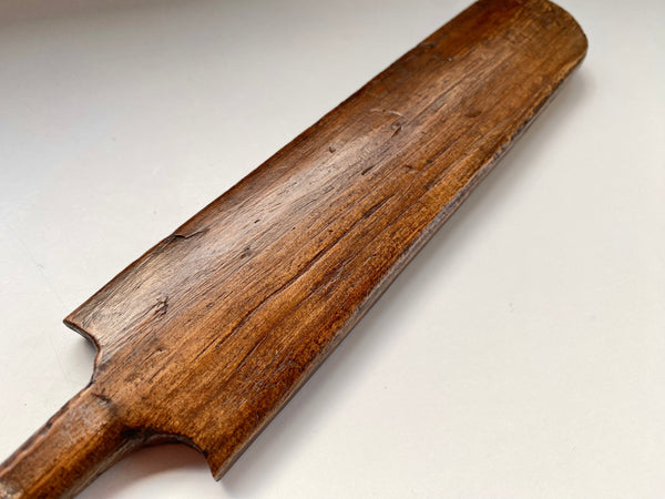 Antique 19th Century Miniature Treen Childs Indoor Cricket Bat - Source Vintage
