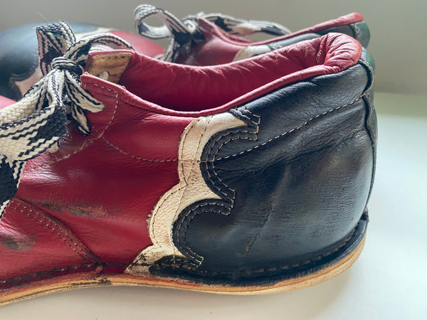 Pair Of Vintage Leather Retired Clown Shoes c.1970’s