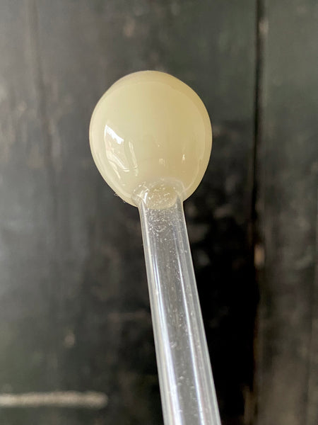Rare Antique Uncut Handblown Ocularist’s Prosthetic Glass Eye On Stem