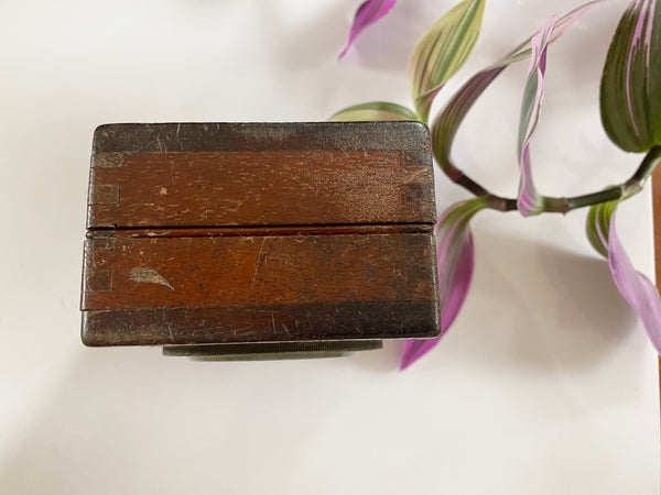 **RESERVED** Rare Antique 19th Century Witches Oak Apothecary Box With Partially Mummified Witches Familiar - Source Vintage