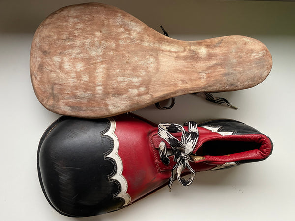 Pair Of Vintage Leather Retired Clown Shoes c.1970’s