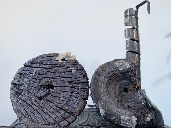 Trio Of Antique 18th/19th Century French Rat de Cave Candleholders Or Rushlights - Source Vintage