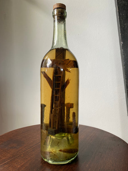 Antique 19th Century Folk Art ‘God In A Bottle’ Protection Whimsy