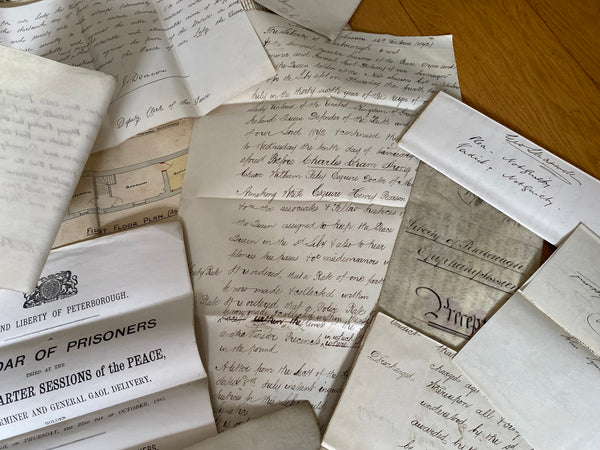 Curious Antique Victorian Collection Of Police Archives Inc. Police, Witness & Judicial Statements