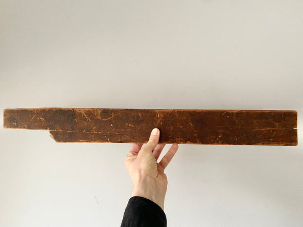 Unusual Folk Art Doodle Board Fragment Unknown Origin With Name ‘Herbet Herbert’ - Source Vintage