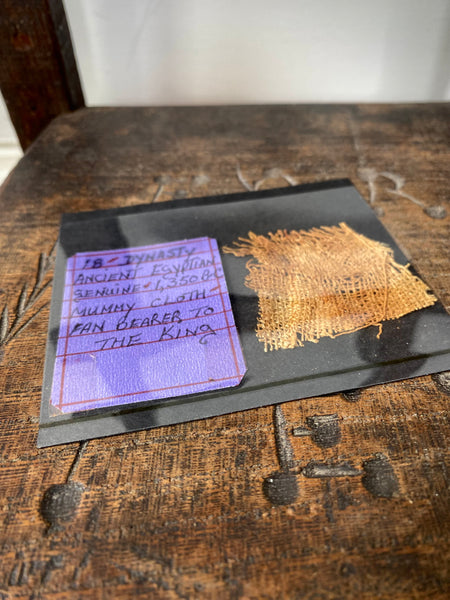 Rare Ancient Egyptian Fragment Of Mummy Cloth