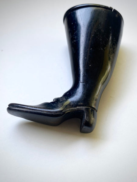 Rare Antique 19th Century Novelty Snuff Box In The Form Of A Gent’s Boot