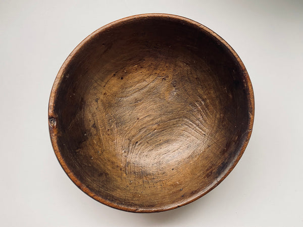 Rare Antique Ripon Workhouse Child’s Sycamore Pauper’s Bowl c.18th-19th Century