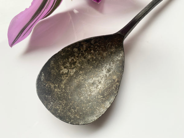 Rare James I Latten Seal Top Spoon With Maker's Mark - Source Vintage