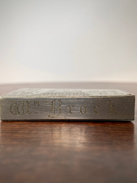 Antique Late 19th Century Vesta Case Adorned With Masonic Symbolism, Lodge No. & Name
