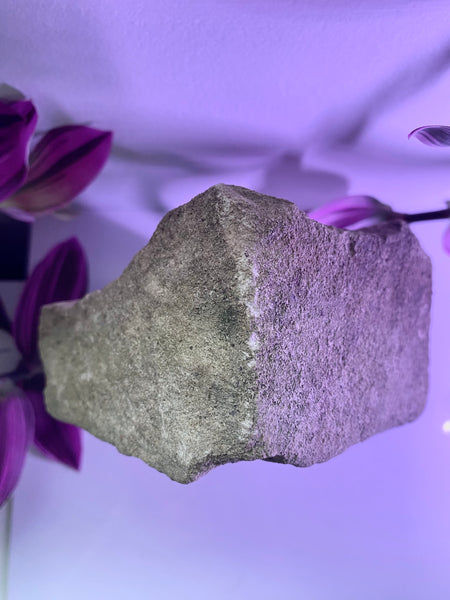 Rare Antique Limestone Fragment From A Window Or Door Reveal With Pentagram Witches Mark Engraving - Source Vintage