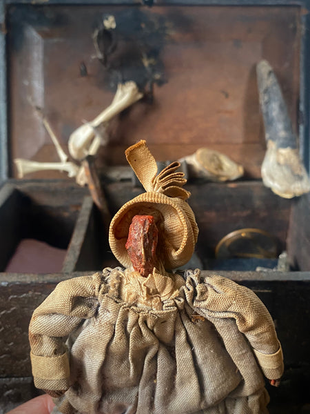 Rare, Fascinating & Rather Eerie 18th Century Witch’s Box Or Conjure Chest