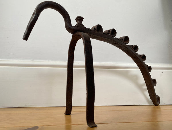 Rare Antique 18th Century Hand Forged Fire Dragon Possibly Catalonian - Source Vintage