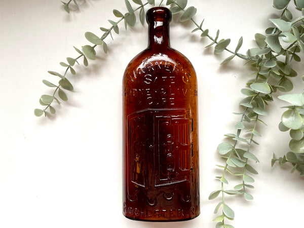 Rare 19th Century Folk Art Love Token Stippled Rochester NY Warner's Safe Kidney & Liver Cure Bottle Dated 1889 - Source Vintage